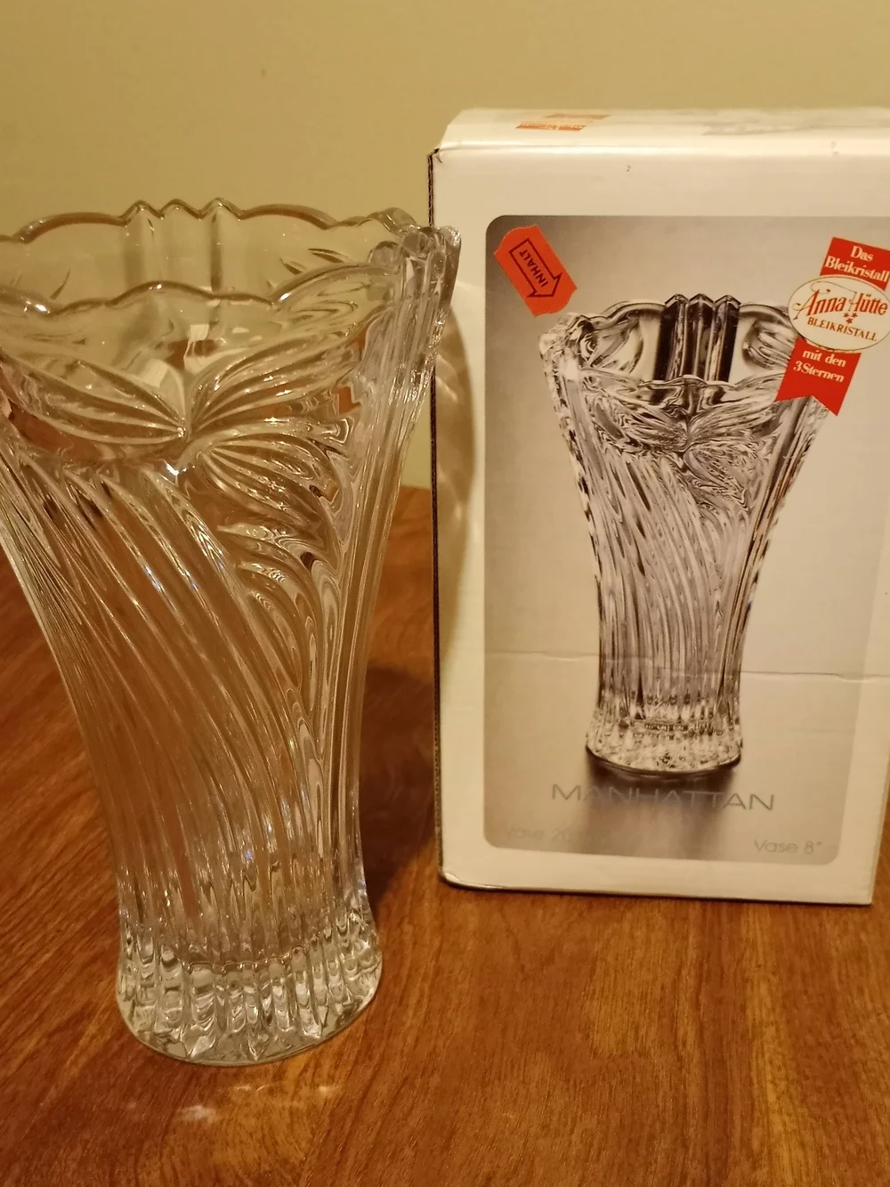 Anna Hutte Bleikristall Vase NIB
